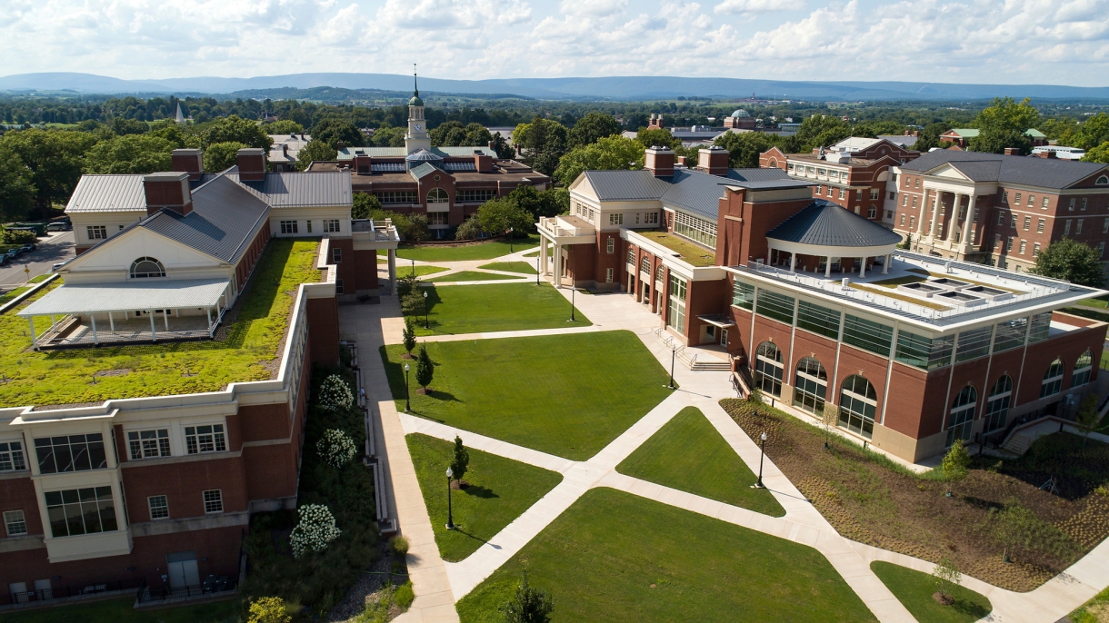 Academic West and Academic East, aerial view