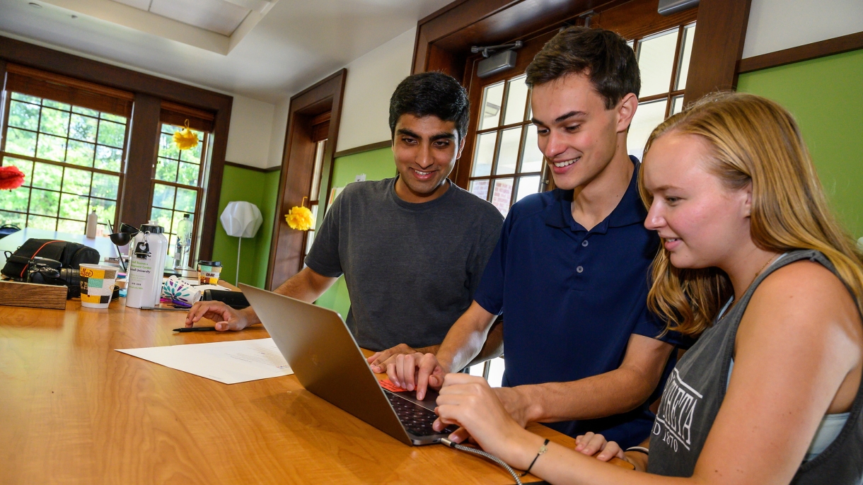 Students during Design Thinking Leadership pre-orientation