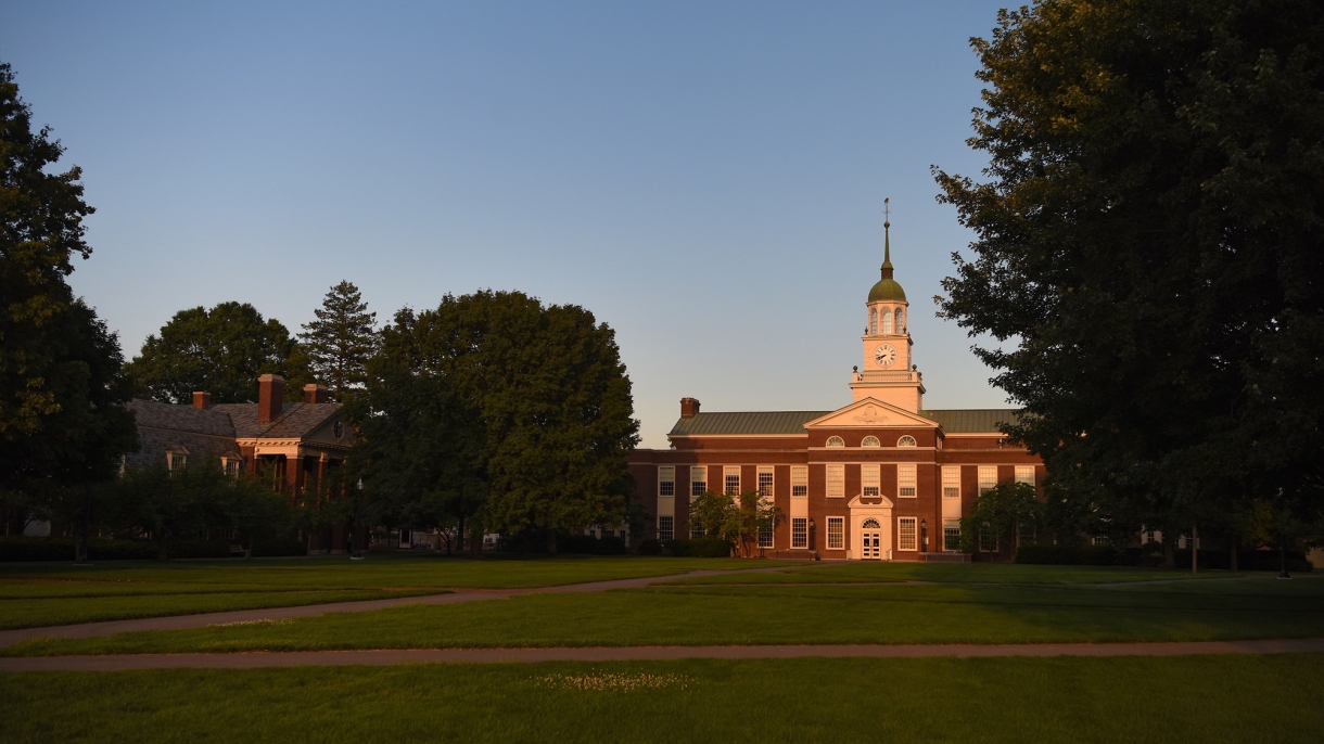 Bertrand Library at dusk