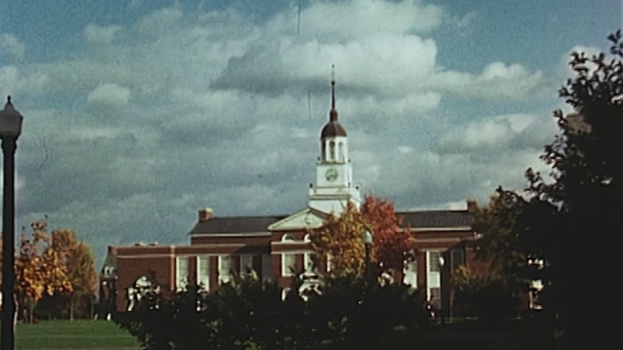 A historic image of Bertrand Library