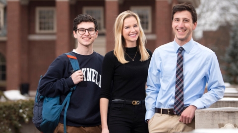 Students who are taking part in the new Goldman Sachs mentoring program.