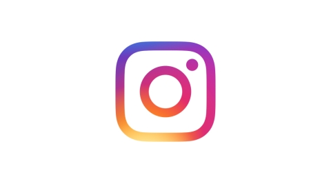 The multicolored Instagram logo