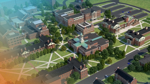 Rendering of Bucknell&#039;s virtual tour
