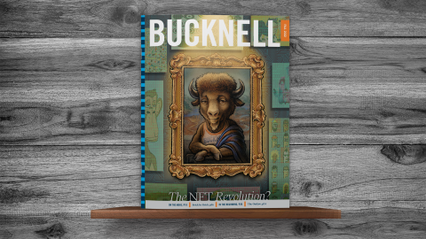 Bucknell Magazine cover for Virtual Welcome Center