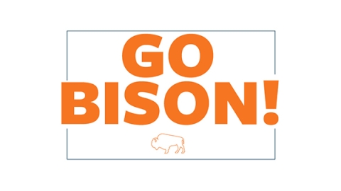 Printable - Go Bison sign