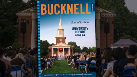 Bucknell Magazine winter 2024 cover art