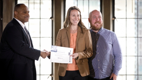 Award certificate handed over