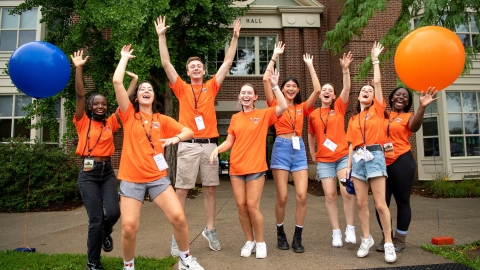 Orientation Assistants welcome the Class of 2025 to Bucknell on Move-In Day.