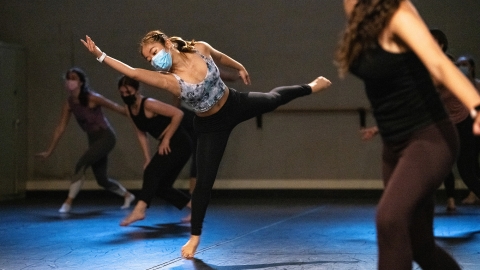 Georgia Corbett '24 dances with Bucknell Dance Company