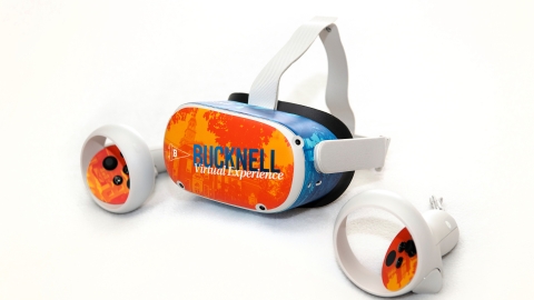 Bucknell-branded Oculus headset and paddles
