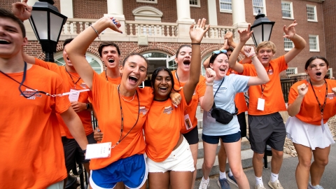 Orientation Assistants excitedly welcome the Class of 2026
