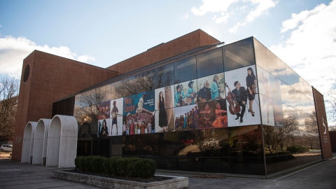 Exterior of the Weis Center for the Performing Arts