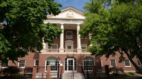 Entrance to Vedder Hall residence