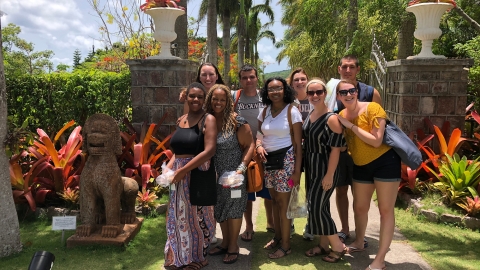 Bucknell in the Caribbean group photo