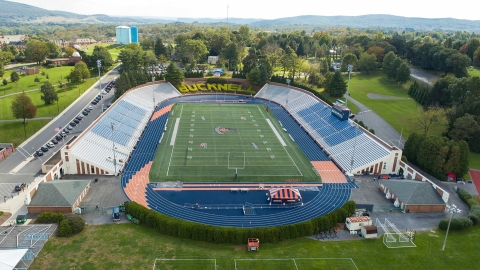 Aerial view of the Bucknell Stadium