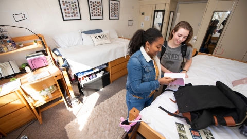 Students inside Smith Hall room