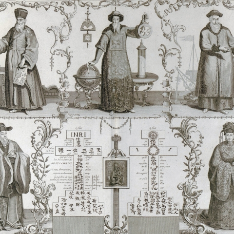Matteo Ricci a Jesuit missionary to China (top left) moved into Chinese society with learning the language and culture