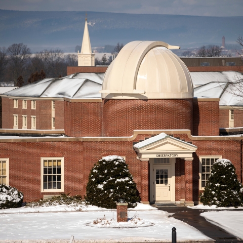 Observatory in February snow