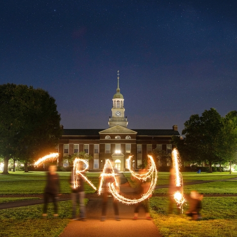 Sparklers on the quad