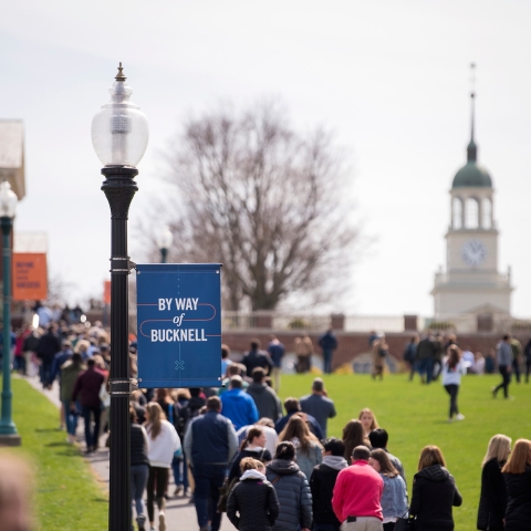 View of campus during Admitted Students Open House