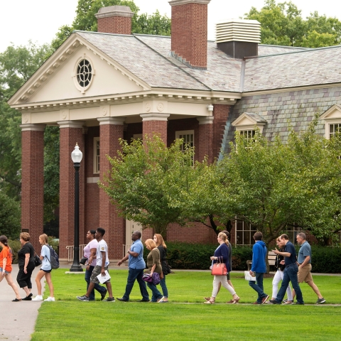 Open house tour on the Quad