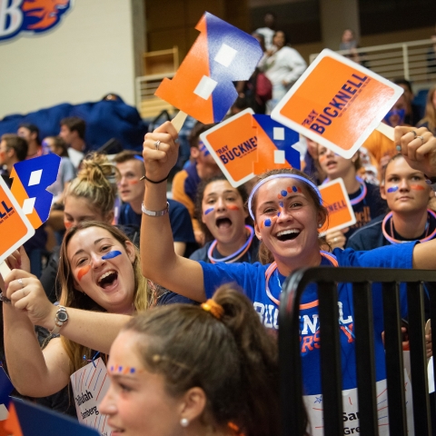 Students at 'ray for the Orange and the Blue