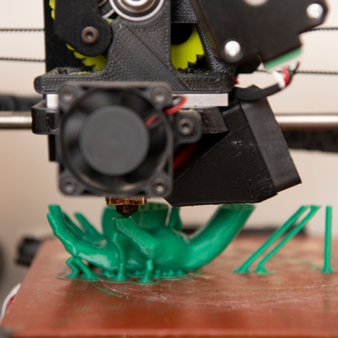 3D printing of a hand