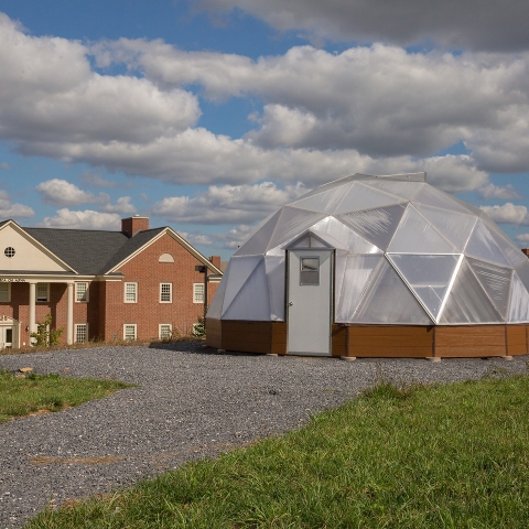 Exterior of Living Greenhouse