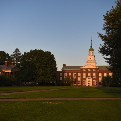 Bertrand Library at dusk