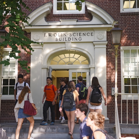 Exterior of Olin Science.