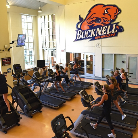 Interior of Krebs Family Fitness Center