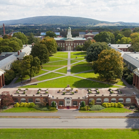 Aerial view of campus