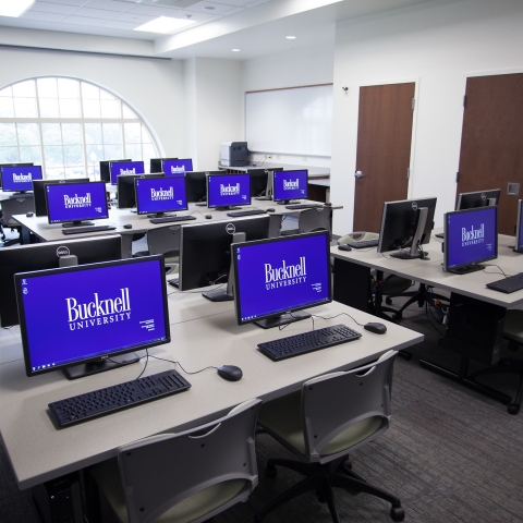 Interior of computer lab