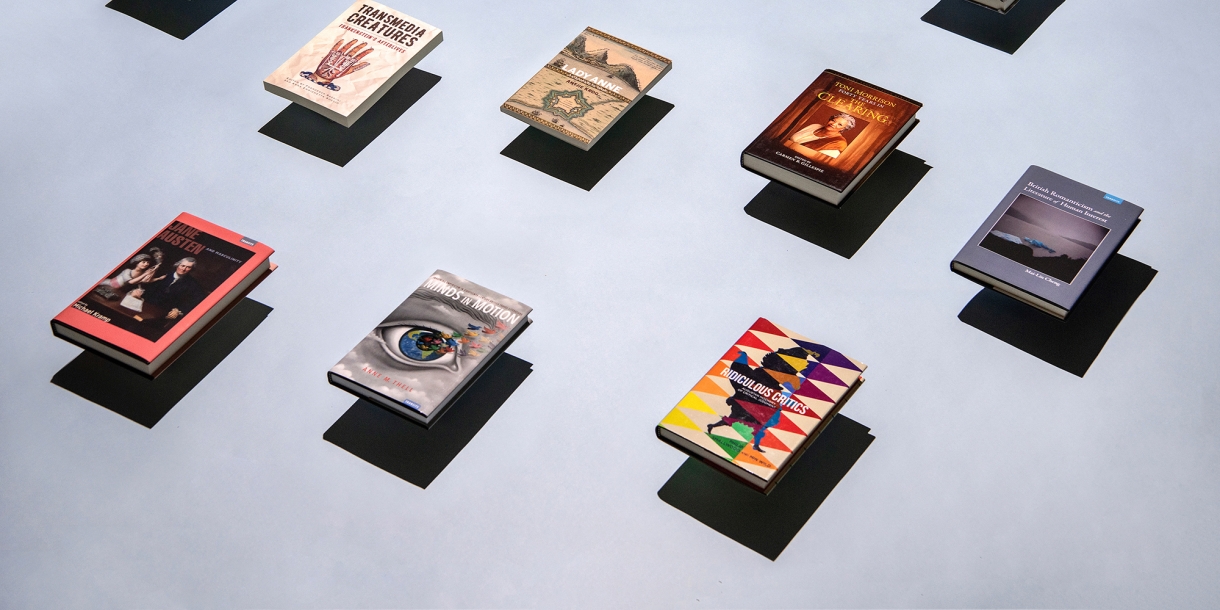 Bucknell University Press Books floating on a gray background