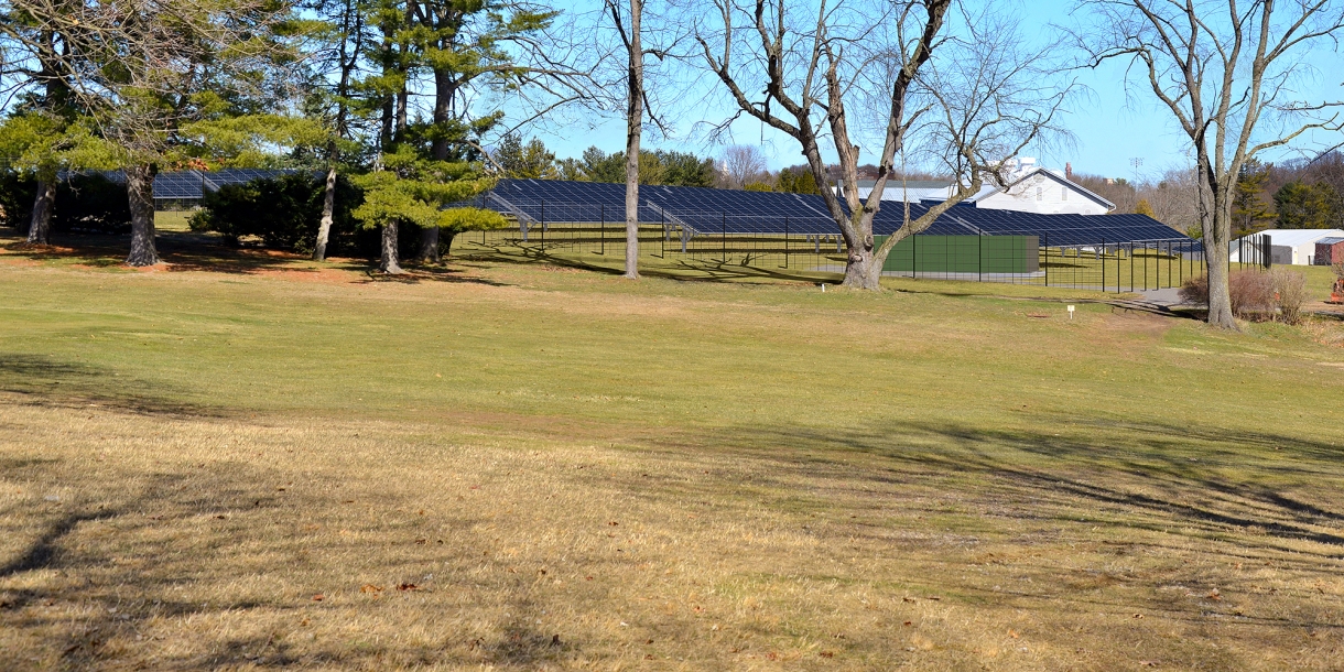 Artist&#039;s rendering of solar array