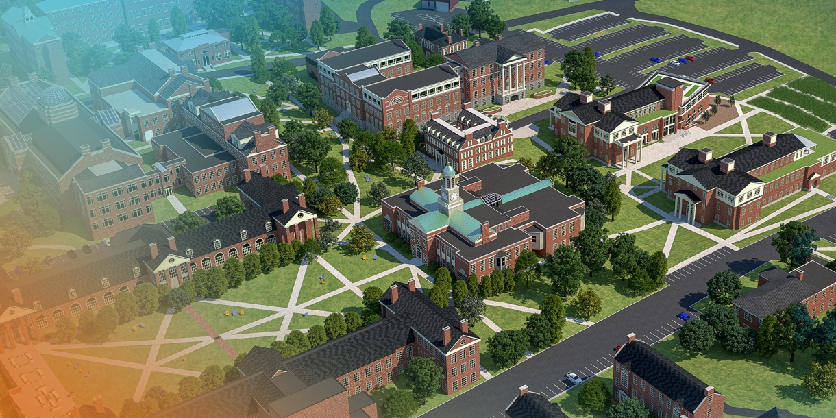 Rendering of Bucknell's virtual tour