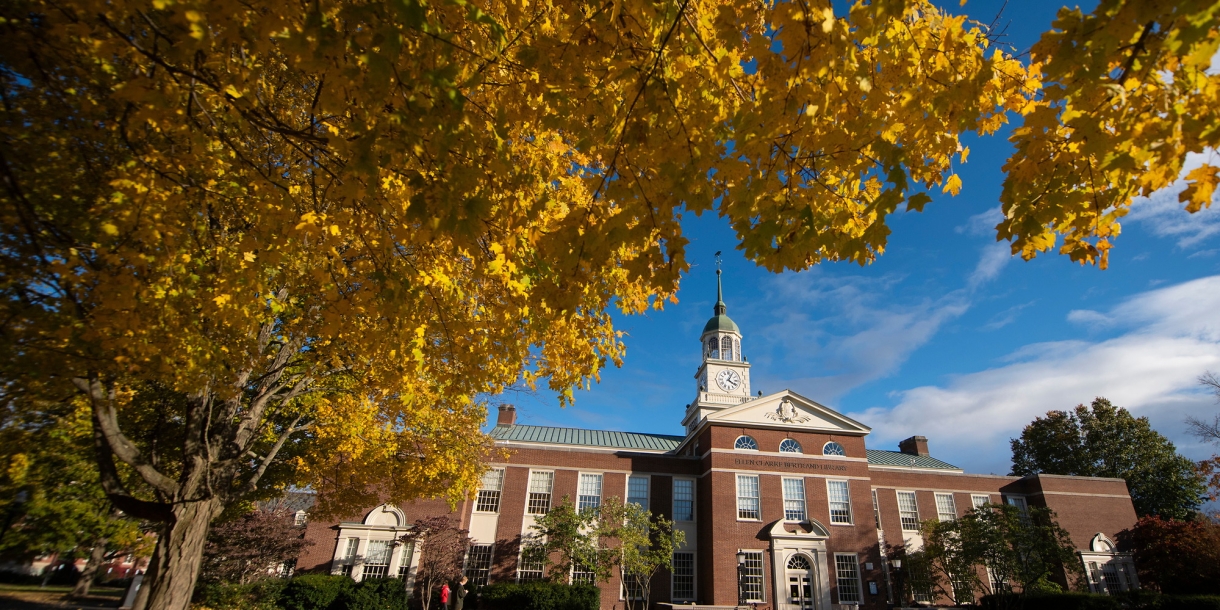 Bertrand Library in the Fall