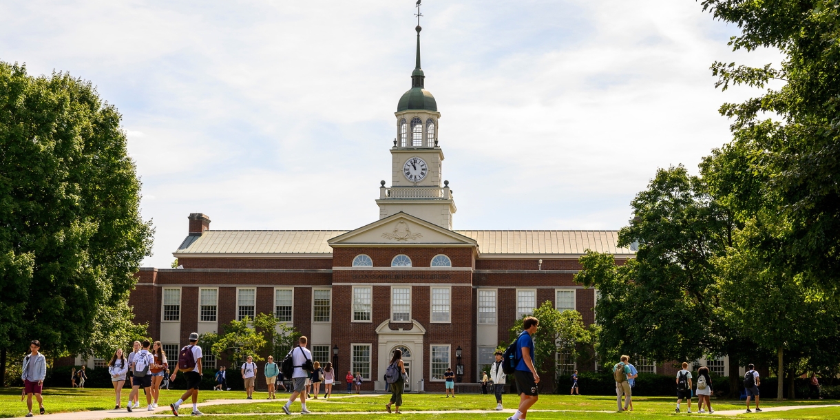 First day of class on the quad