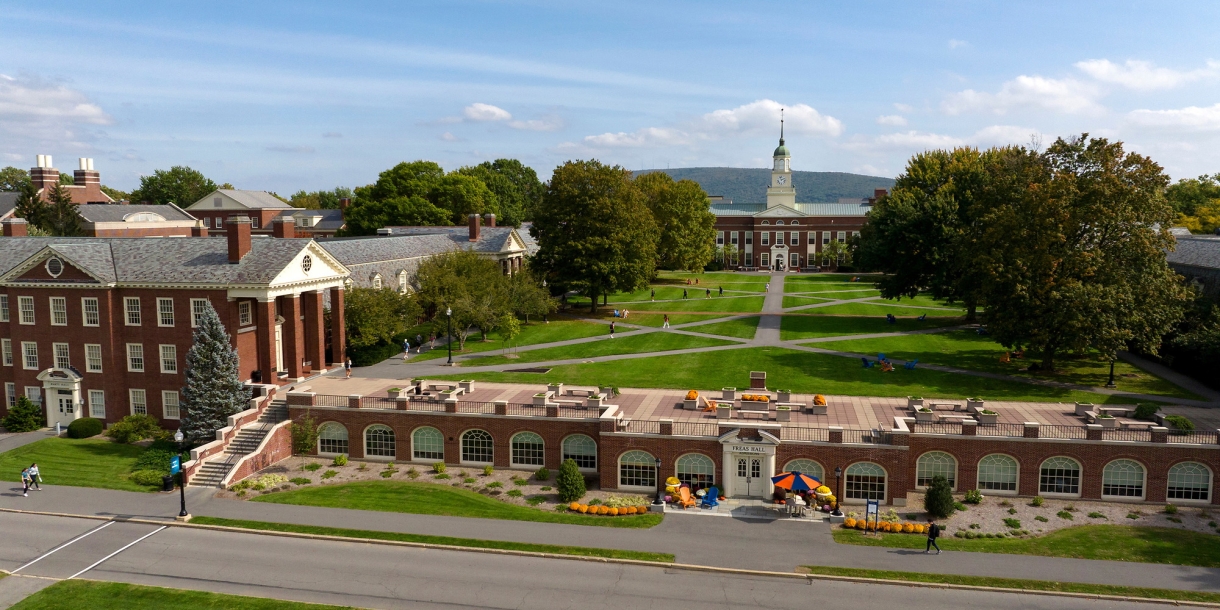 View of Bucknell's Malesardi Quad.