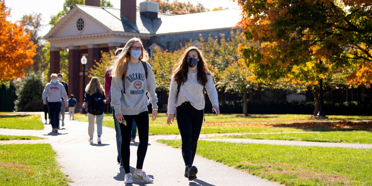 Students walk across Malesardi Quad