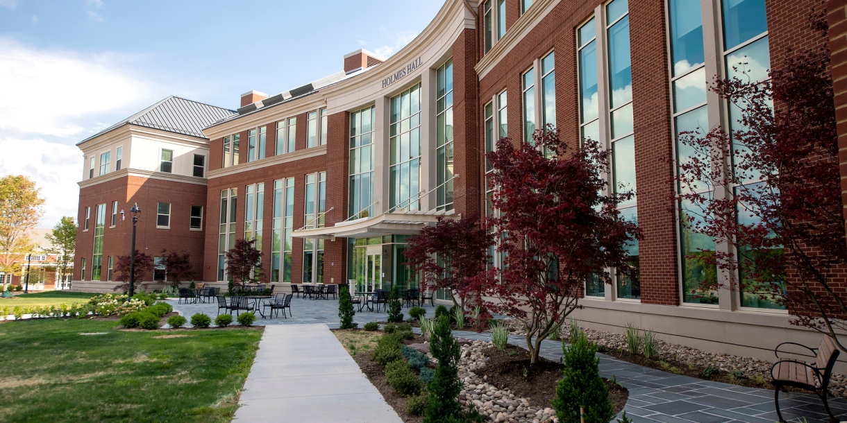Exterior of Holmes Hall