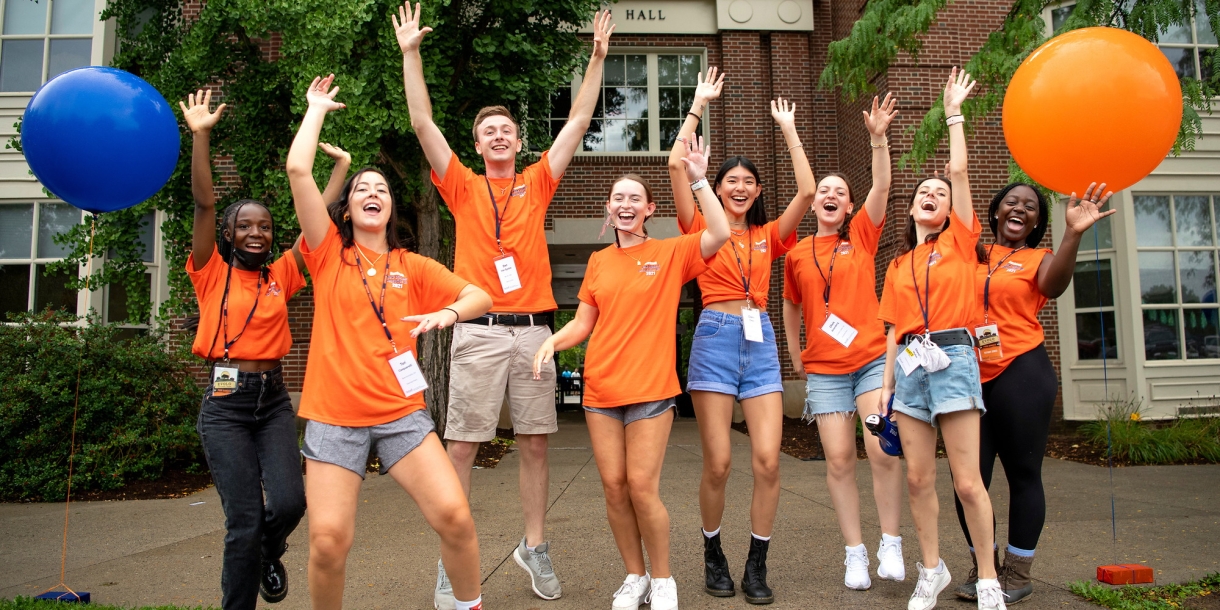 Orientation Assistants welcome the Class of 2025 to Bucknell on Move-In Day.