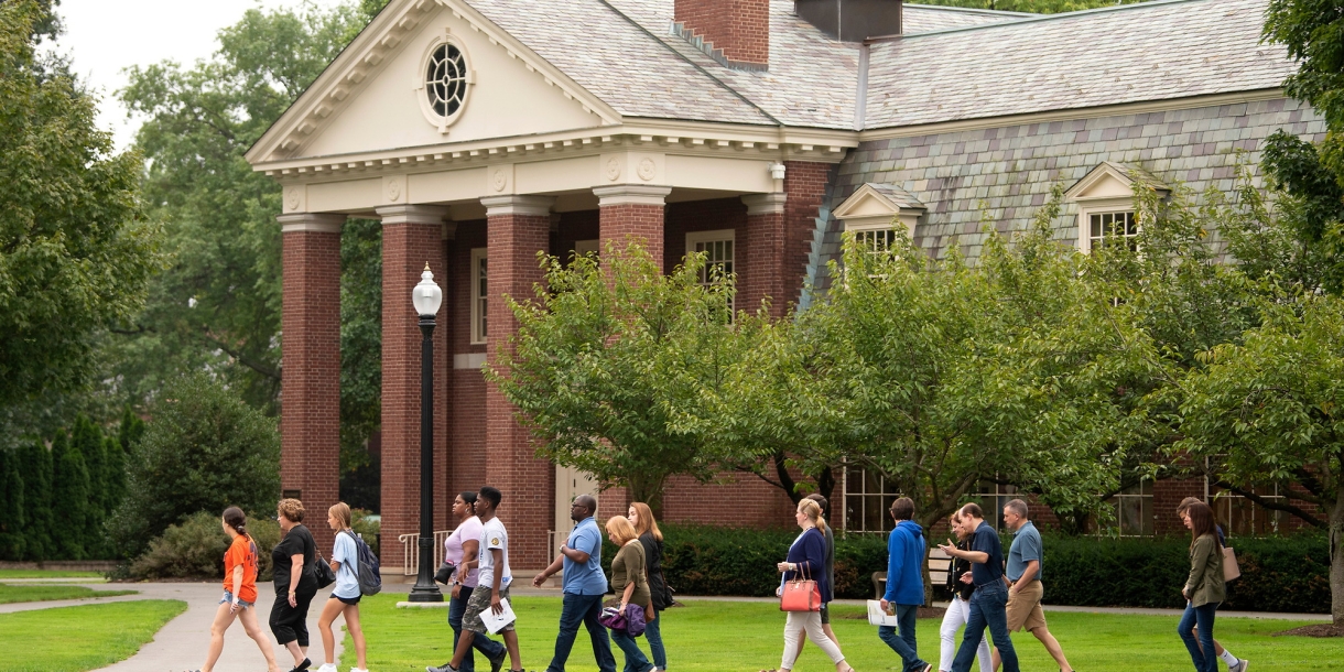 Open house tour on the Quad