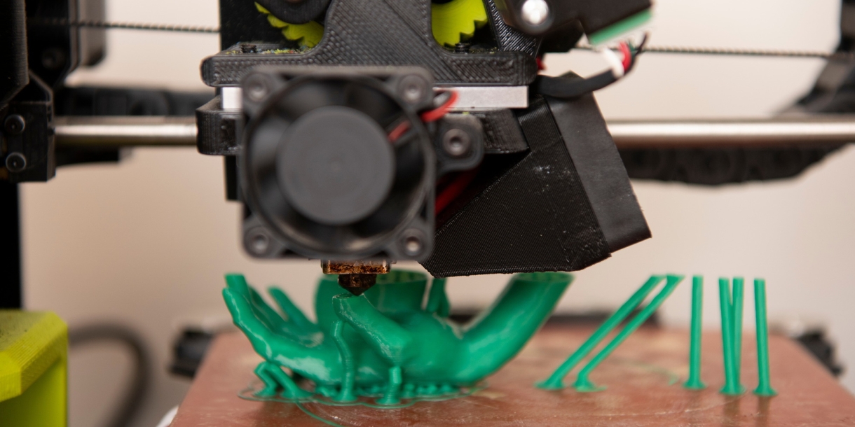 3D printing of a hand