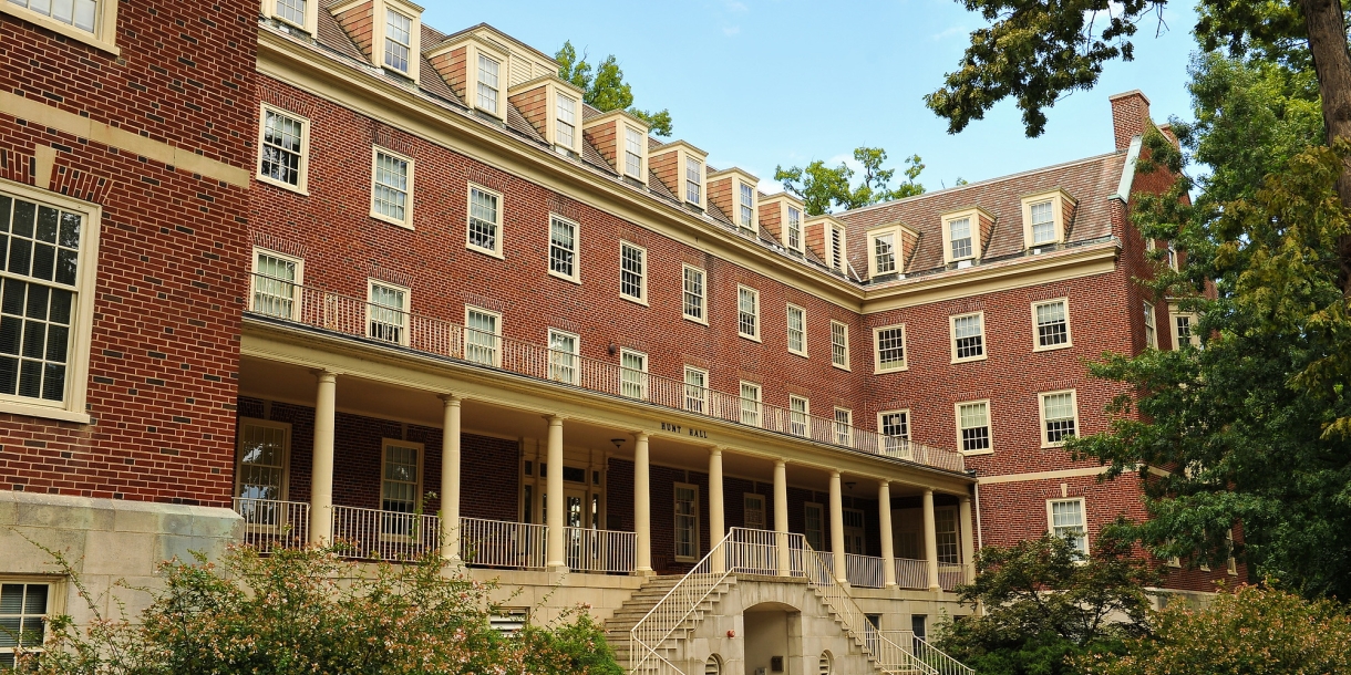 Exterior of Hunt Hall