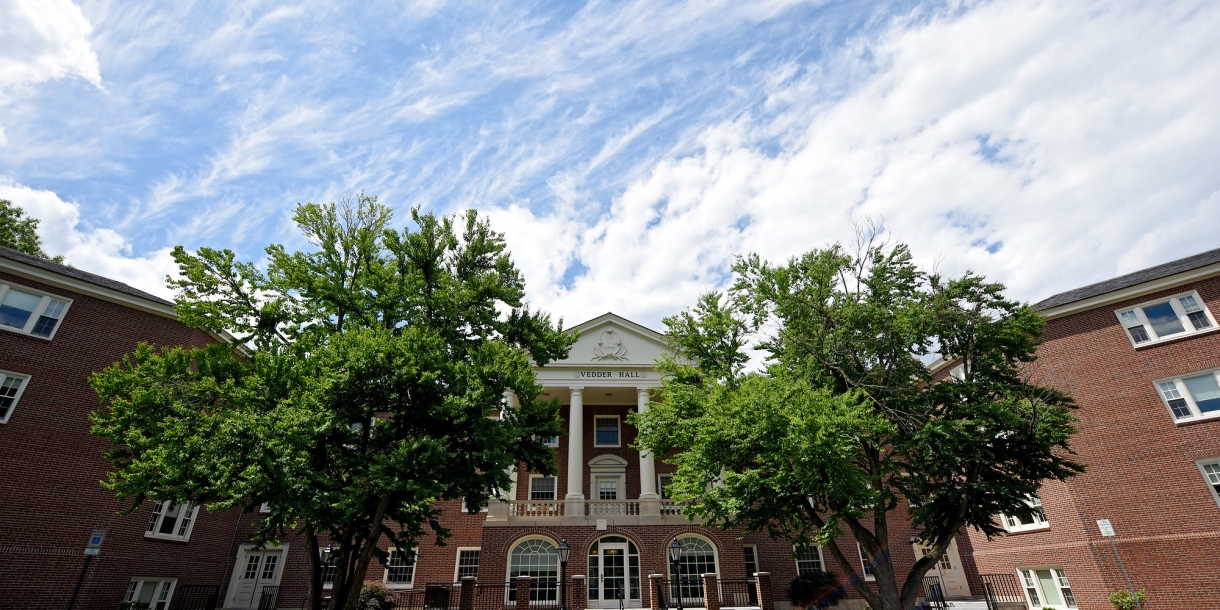 Exterior of Vedder Hall