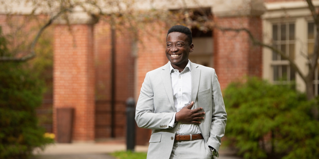 Portrait of student James Cobbinah