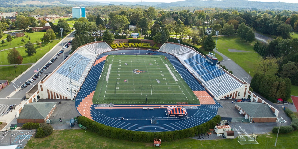 Aerial view of the Bucknell Stadium