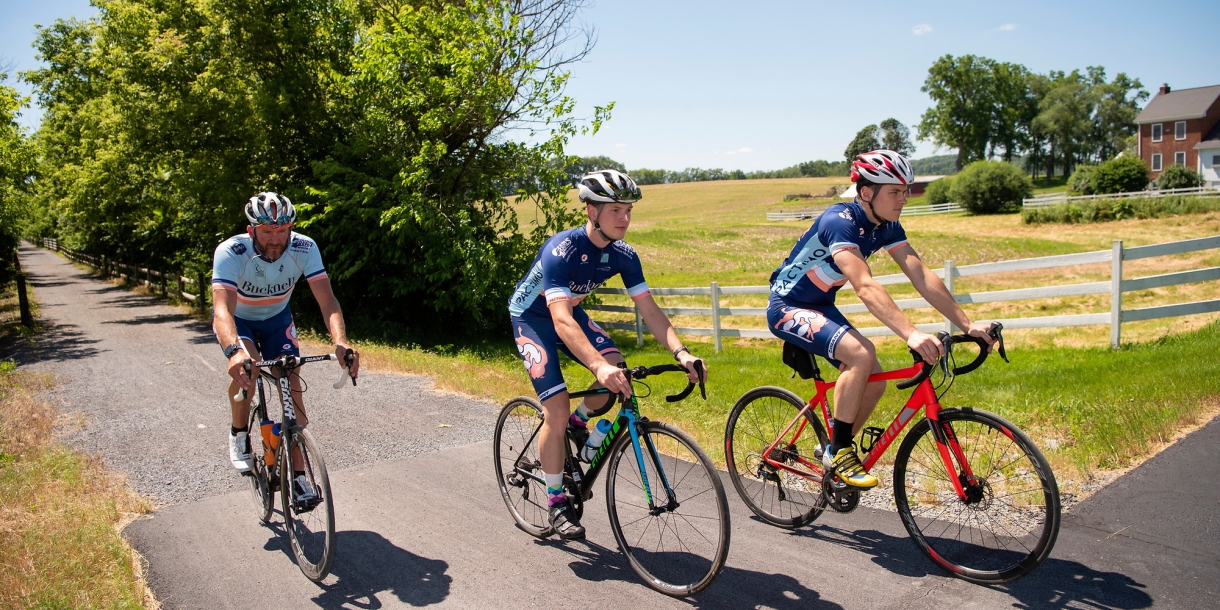 Cycling club on Rail Trail