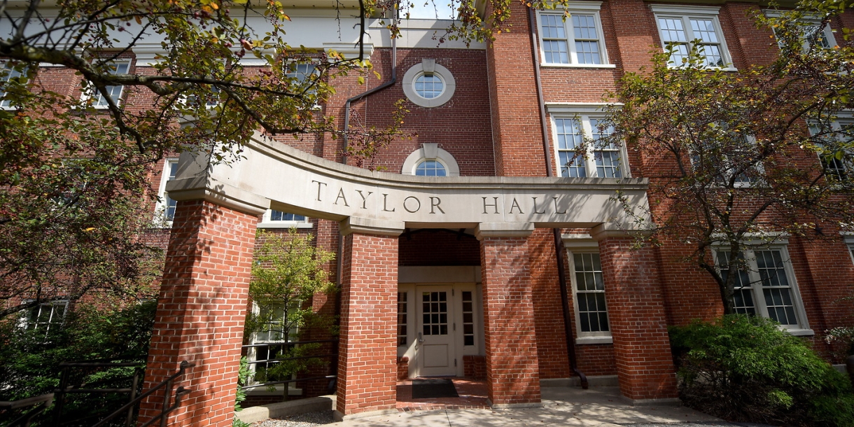 Exterior shot of Taylor Hall